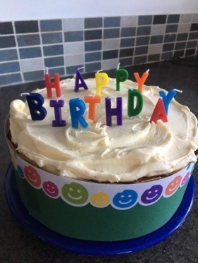 Totnes shop's 5th birthday cake